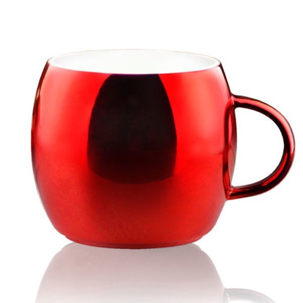 Shiny Ornament Ceramic Mug, 13oz.
