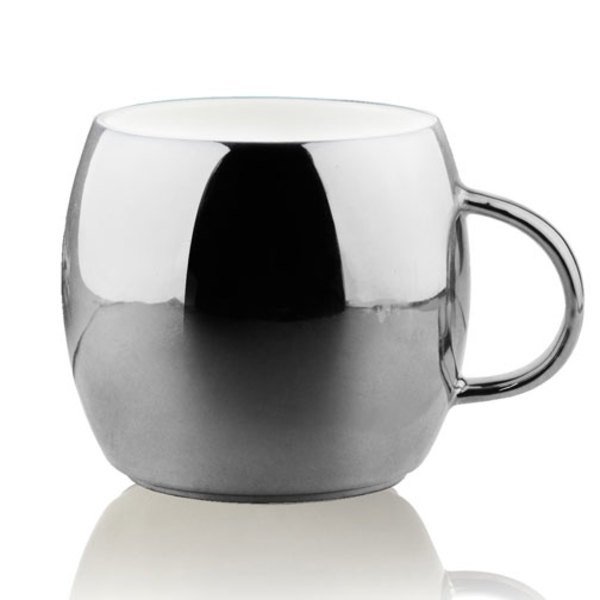 Shiny Ornament Ceramic Mug, 13oz.