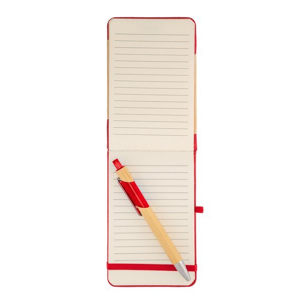Bamboo Look Jotter & Pen Set
