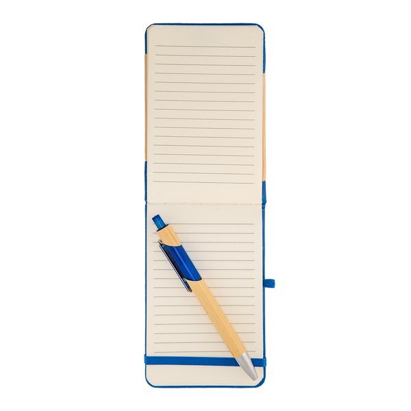 Bamboo Look Jotter & Pen Set
