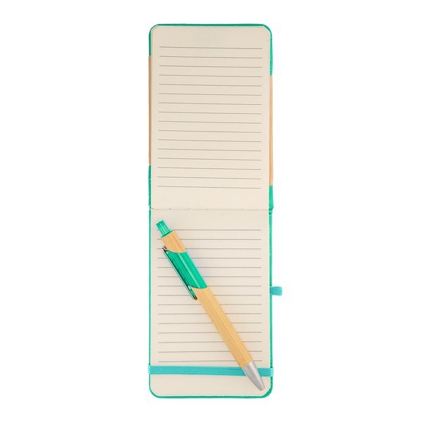 Bamboo Look Jotter & Pen Set
