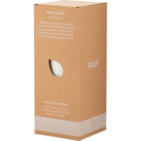 h2go Reef Recycled Stainless Steel Tumbler, 24oz.