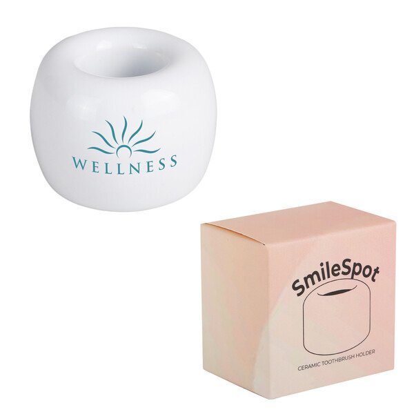 Smilespot Ceramic Toothbrush Holder