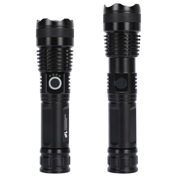 Best Buddy Tools® Zoom Rechargeable Aluminum Telescopic-Focus LED Flashlight