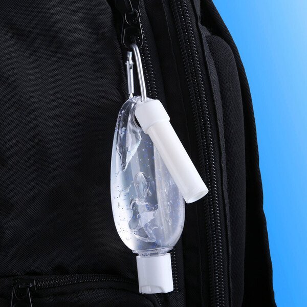 Moisturizing Hand Sanitizer & Lip Moisturizer Carabiner Kit