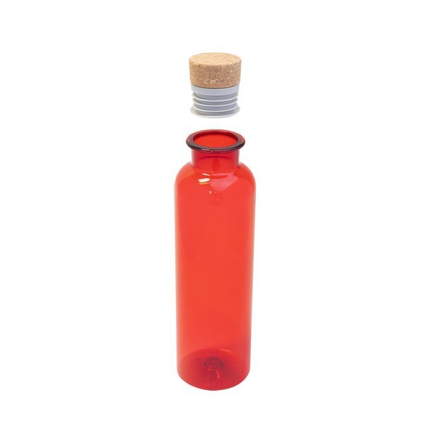 Maddie rPET Bottle w/ Cork Lid, 20oz.