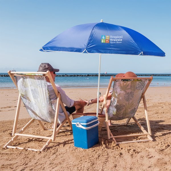 Beach Manual Open Umbrella, 70" Arc