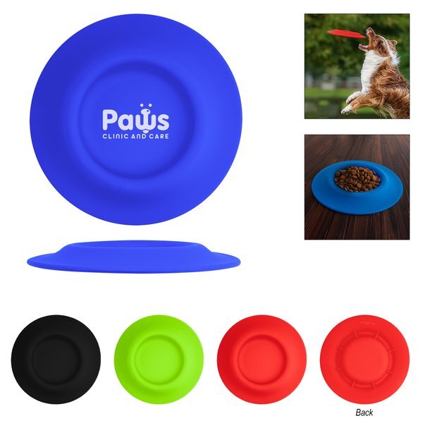 Two-in-One Flying Disc Pet Bowl