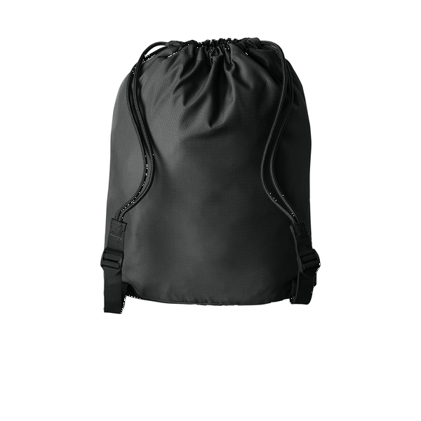 Port Authority® Matte Diamond Polyester Pocket Cinchpack