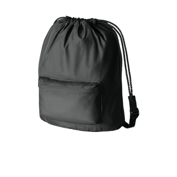 Port Authority® Matte Diamond Polyester Pocket Cinchpack