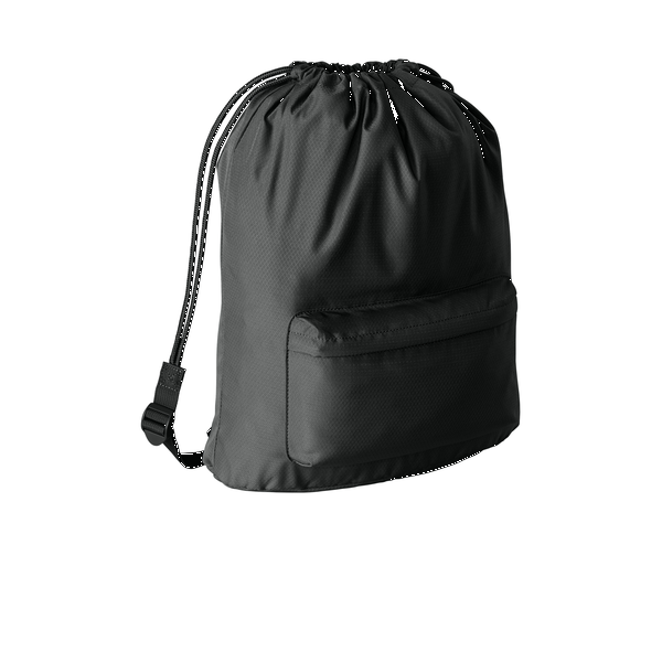 Port Authority® Matte Diamond Polyester Pocket Cinchpack