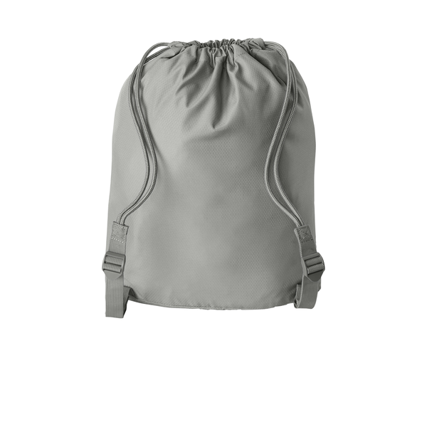 Port Authority® Matte Diamond Polyester Pocket Cinchpack