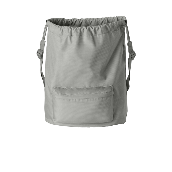 Port Authority® Matte Diamond Polyester Pocket Cinchpack
