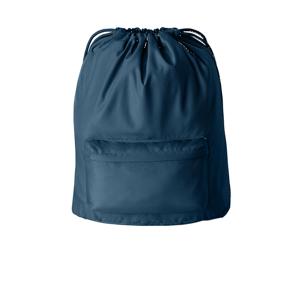 Port Authority® Matte Diamond Polyester Pocket Cinchpack