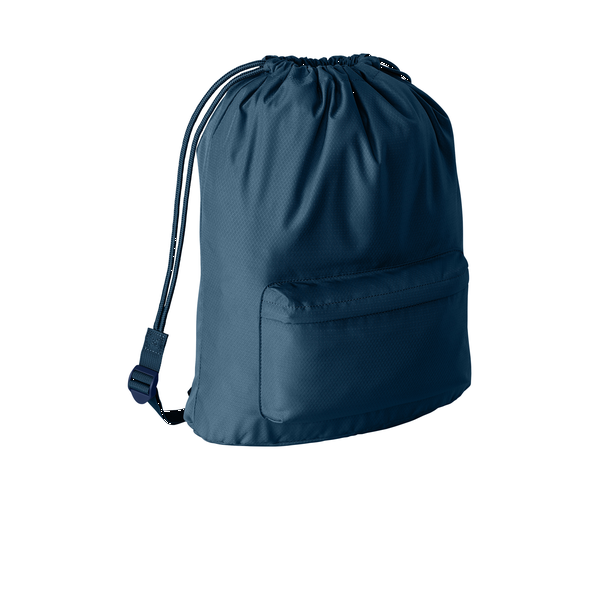 Port Authority® Matte Diamond Polyester Pocket Cinchpack