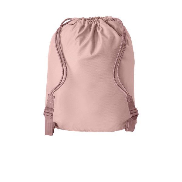 Port Authority® Matte Diamond Polyester Pocket Cinchpack