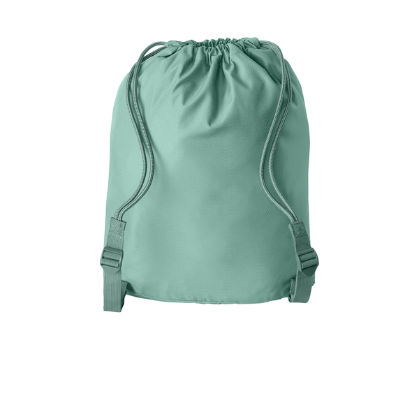 Port Authority® Matte Diamond Polyester Pocket Cinchpack