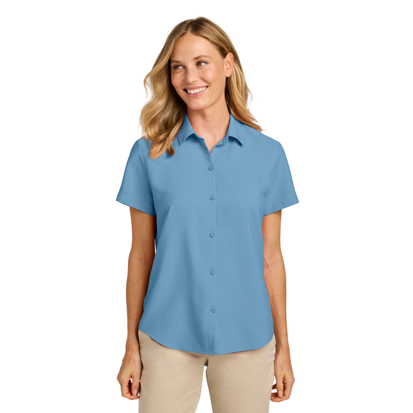Port Authority® Short Sleeve Polyester UV Dockside Ladies' Shirt