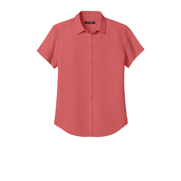 Port Authority® Short Sleeve Polyester UV Dockside Ladies' Shirt