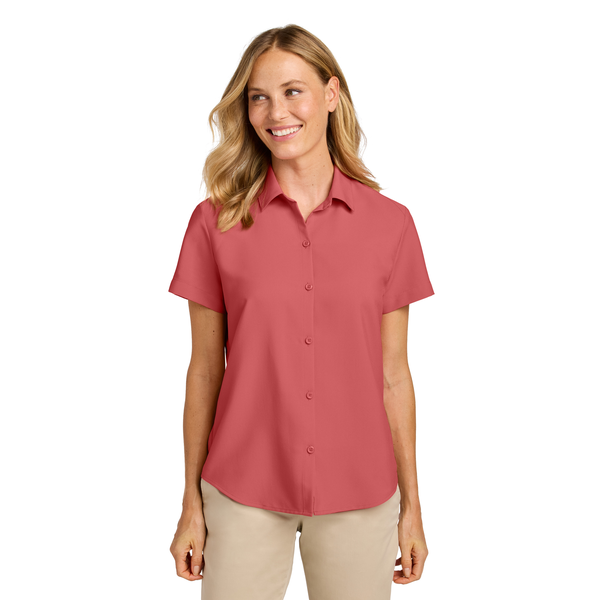 Port Authority® Short Sleeve Polyester UV Dockside Ladies' Shirt