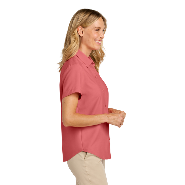 Port Authority® Short Sleeve Polyester UV Dockside Ladies' Shirt