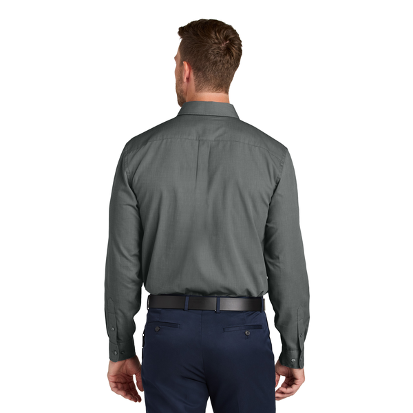 Port Authority® Long Sleeve Nailhead Cotton/Recycled Poly Easy Care Men's Shirt