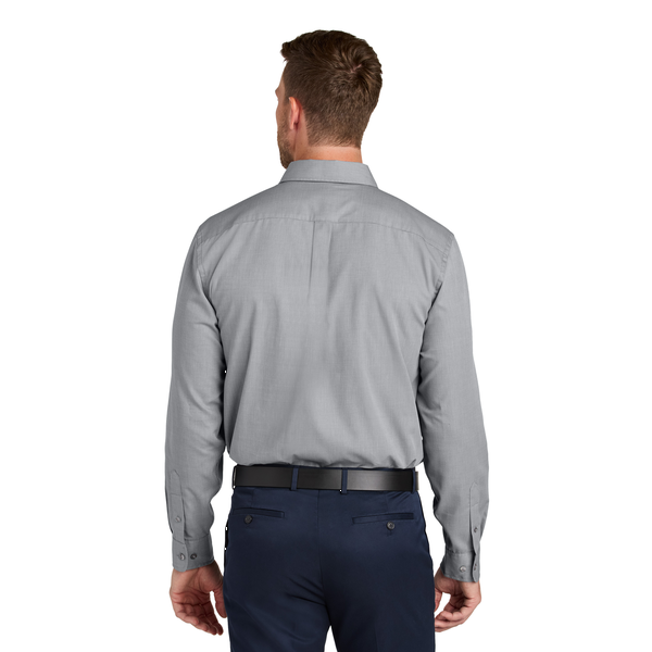 Port Authority® Long Sleeve Nailhead Cotton/Recycled Poly Easy Care Men's Shirt