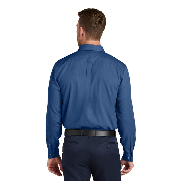 Port Authority® Long Sleeve Nailhead Cotton/Recycled Poly Easy Care Men's Shirt