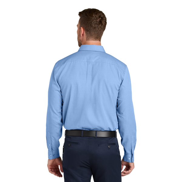 Port Authority® Long Sleeve Nailhead Cotton/Recycled Poly Easy Care Men's Shirt