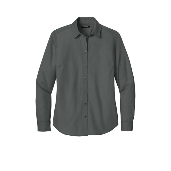 Port Authority® Long Sleeve Nailhead Cotton/Recycled Poly Easy Care Ladies' Shirt