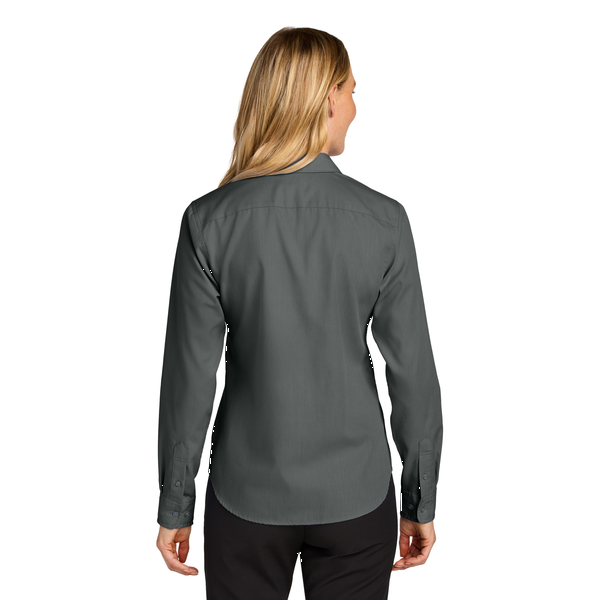 Port Authority® Long Sleeve Nailhead Cotton/Recycled Poly Easy Care Ladies' Shirt