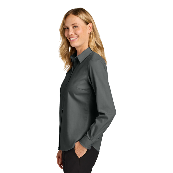 Port Authority® Long Sleeve Nailhead Cotton/Recycled Poly Easy Care Ladies' Shirt