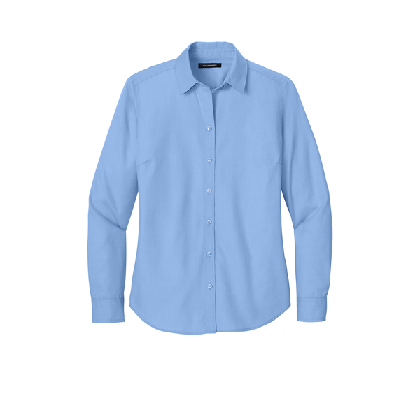 Port Authority® Long Sleeve Nailhead Cotton/Recycled Poly Easy Care Ladies' Shirt