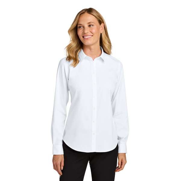 Port Authority® Long Sleeve Nailhead Cotton/Recycled Poly Easy Care Ladies' Shirt