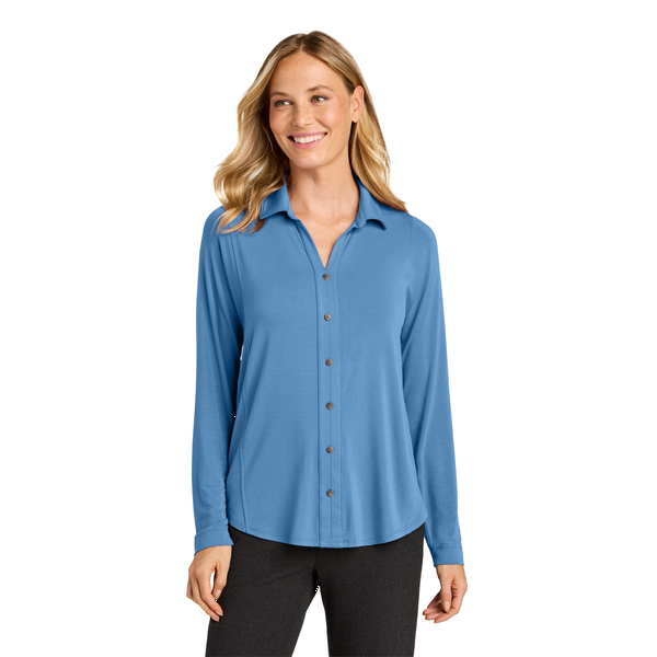 Port Authority® Luxe Knit Button Ladies' Tunic