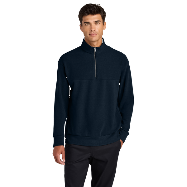 MERCER+METTLE™ Linear Texture Tri-Blend Men's 1/4 Zip