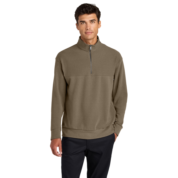 MERCER+METTLE™ Linear Texture Tri-Blend Men's 1/4 Zip