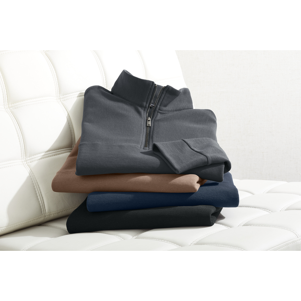 MERCER+METTLE™ Linear Texture Tri-Blend Men's 1/4 Zip