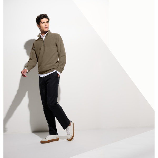 MERCER+METTLE™ Linear Texture Tri-Blend Men's 1/4 Zip