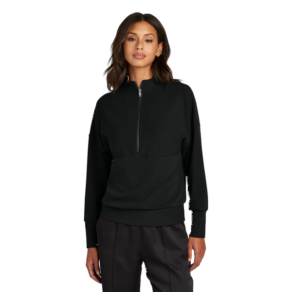 MERCER+METTLE™ Linear Texture Tri-Blend Ladies' 1/4 Zip