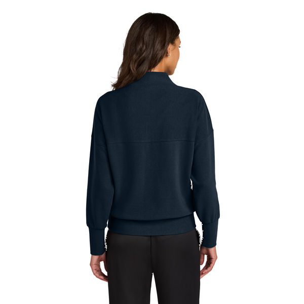 MERCER+METTLE™ Linear Texture Tri-Blend Ladies' 1/4 Zip