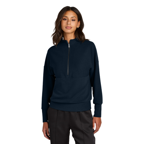 MERCER+METTLE™ Linear Texture Tri-Blend Ladies' 1/4 Zip