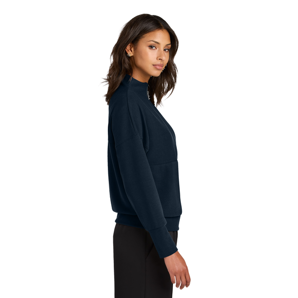 MERCER+METTLE™ Linear Texture Tri-Blend Ladies' 1/4 Zip
