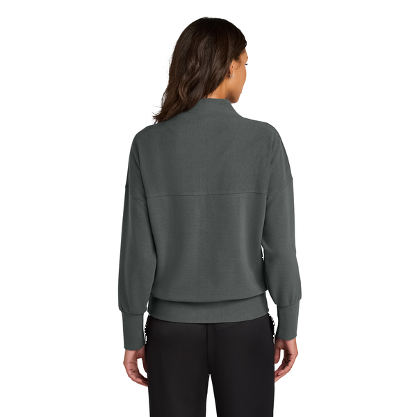 MERCER+METTLE™ Linear Texture Tri-Blend Ladies' 1/4 Zip