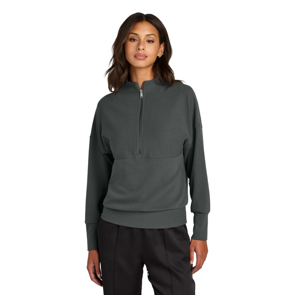 MERCER+METTLE™ Linear Texture Tri-Blend Ladies' 1/4 Zip