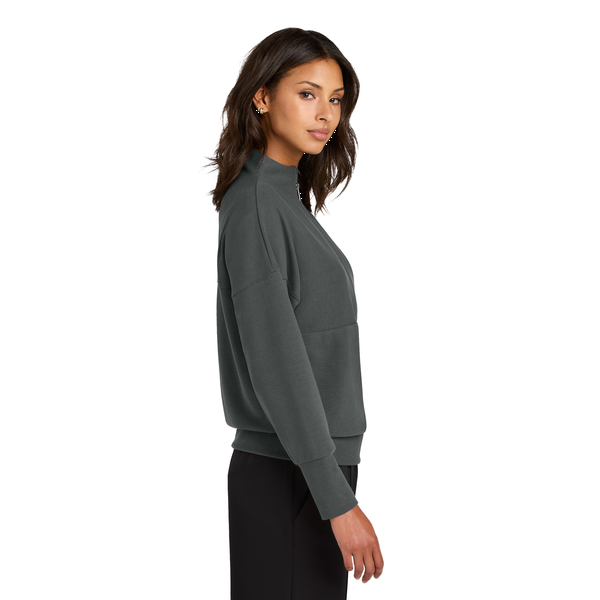 MERCER+METTLE™ Linear Texture Tri-Blend Ladies' 1/4 Zip