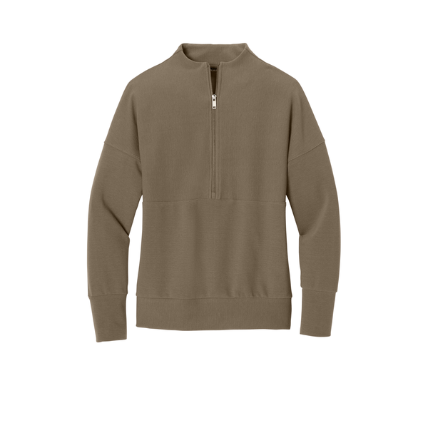 MERCER+METTLE™ Linear Texture Tri-Blend Ladies' 1/4 Zip