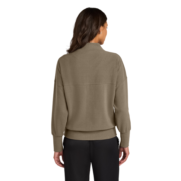 MERCER+METTLE™ Linear Texture Tri-Blend Ladies' 1/4 Zip
