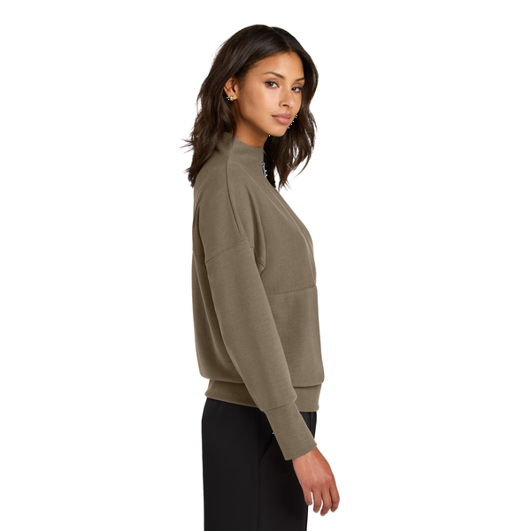 MERCER+METTLE™ Linear Texture Tri-Blend Ladies' 1/4 Zip