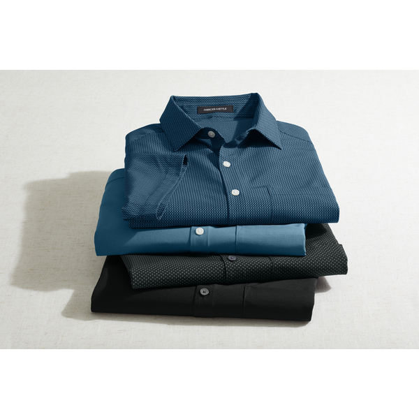 MERCER+METTLE™ Short Sleeve UV Tri-Blend Capital Tech Men's Shirt